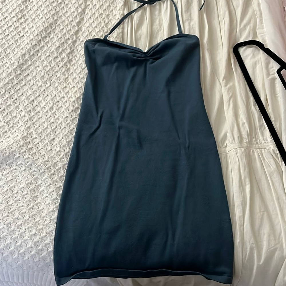 Aritzia Knit Halter Mini Dress